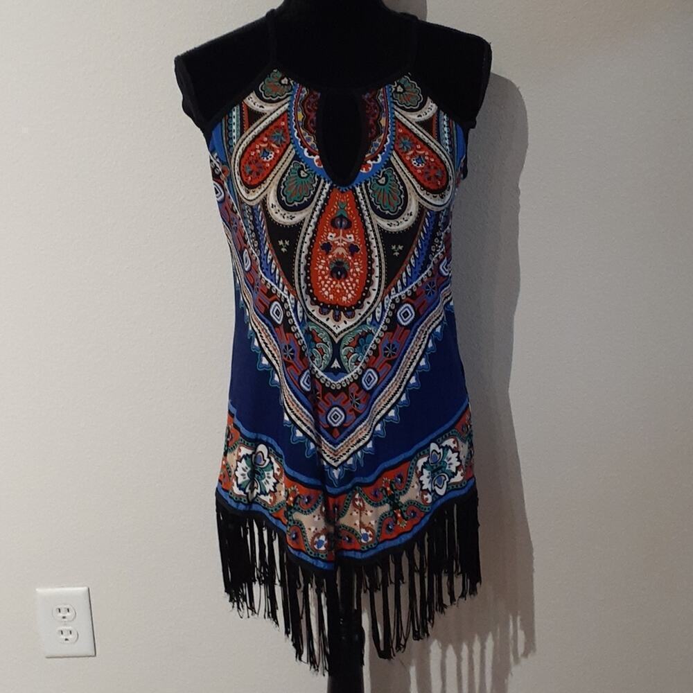 VENUS sexy stretch top w/ tassels, sz EU 40/42